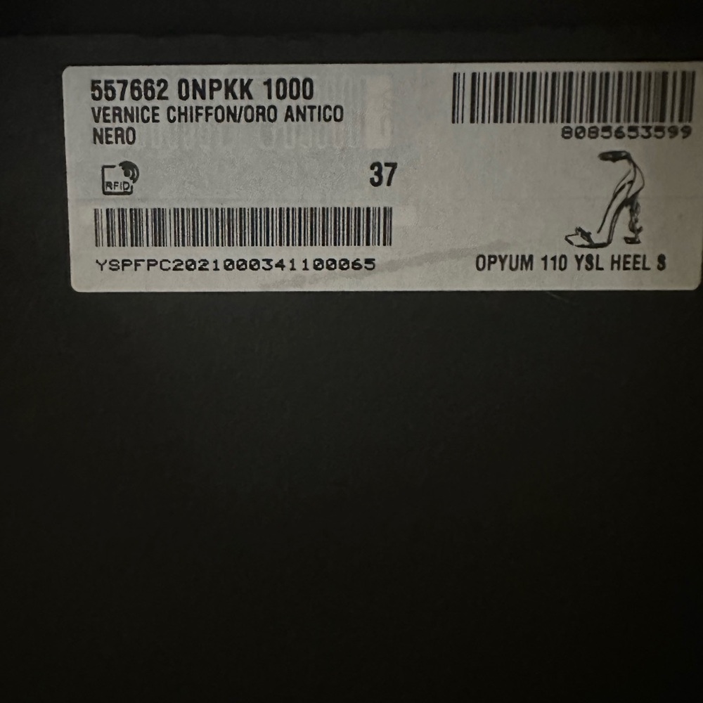 YSL heels size 37. Worn twice. Paid $1,000 asking price 800. Still have the box. - Picture 4 of 4